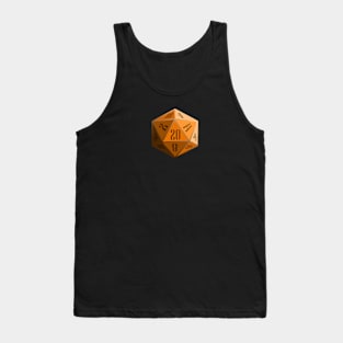 Orange D20 Tank Top